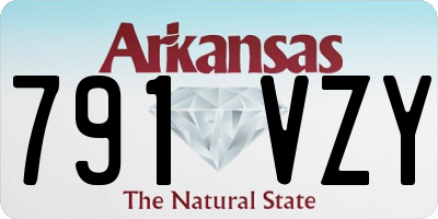 AR license plate 791VZY