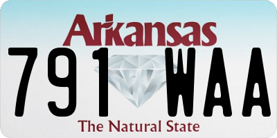 AR license plate 791WAA
