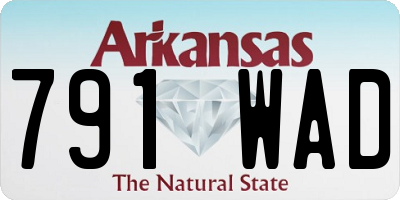 AR license plate 791WAD