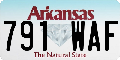 AR license plate 791WAF