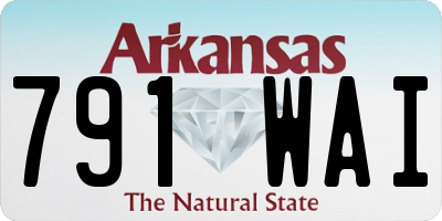 AR license plate 791WAI