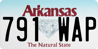 AR license plate 791WAP