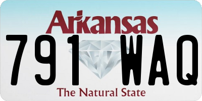 AR license plate 791WAQ