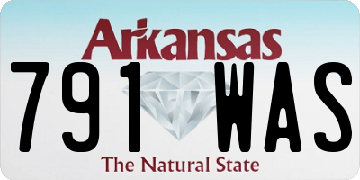 AR license plate 791WAS