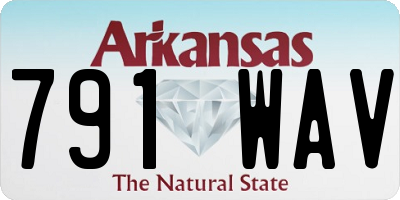 AR license plate 791WAV