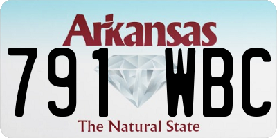 AR license plate 791WBC