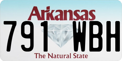 AR license plate 791WBH