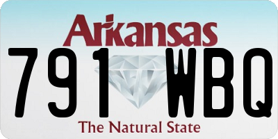 AR license plate 791WBQ