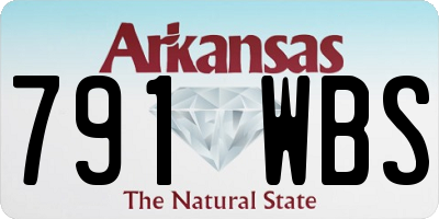 AR license plate 791WBS