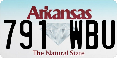 AR license plate 791WBU