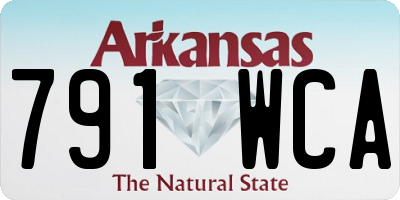 AR license plate 791WCA