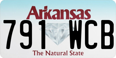 AR license plate 791WCB