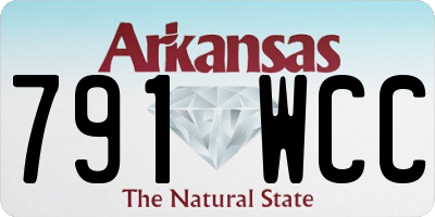 AR license plate 791WCC