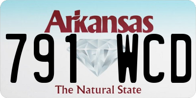 AR license plate 791WCD