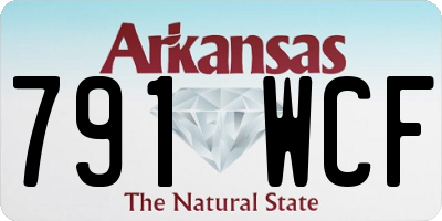 AR license plate 791WCF