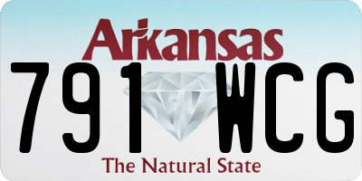 AR license plate 791WCG