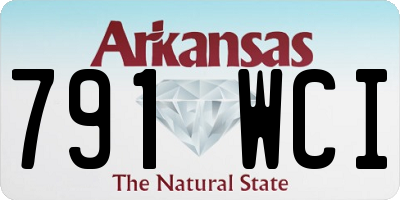 AR license plate 791WCI