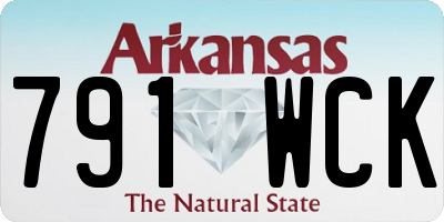 AR license plate 791WCK