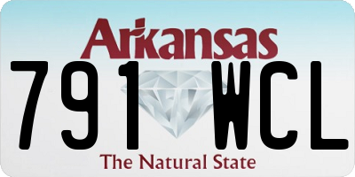 AR license plate 791WCL