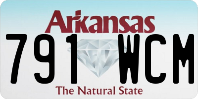 AR license plate 791WCM