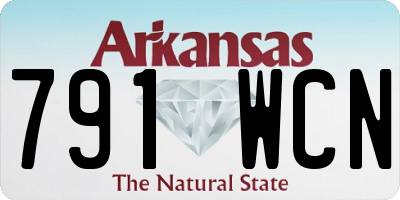 AR license plate 791WCN