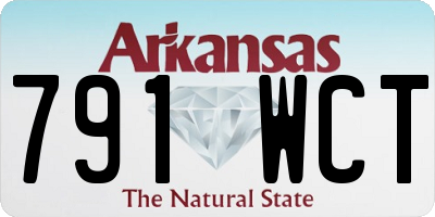 AR license plate 791WCT