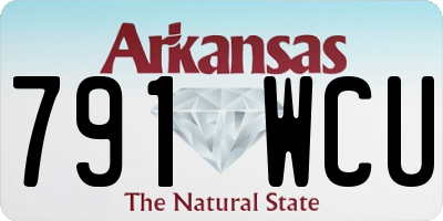 AR license plate 791WCU
