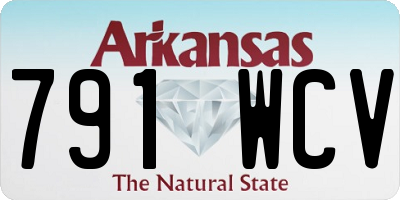 AR license plate 791WCV