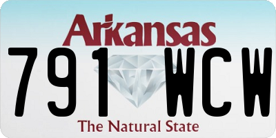 AR license plate 791WCW