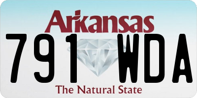 AR license plate 791WDA