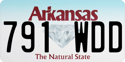 AR license plate 791WDD
