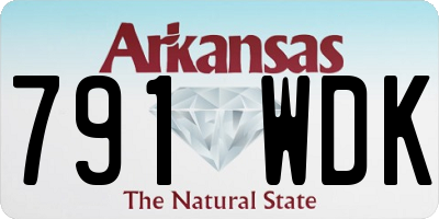 AR license plate 791WDK
