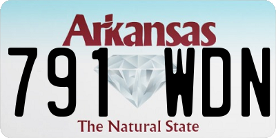 AR license plate 791WDN