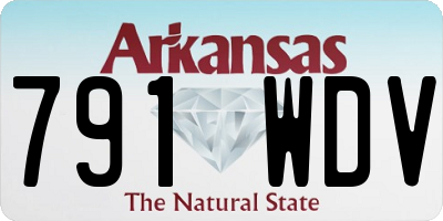 AR license plate 791WDV