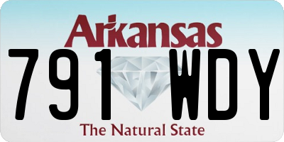 AR license plate 791WDY