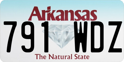 AR license plate 791WDZ
