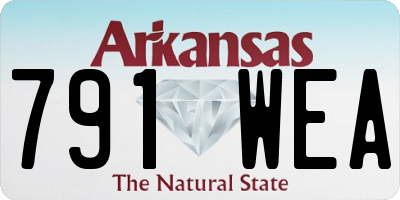 AR license plate 791WEA