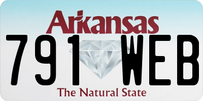 AR license plate 791WEB