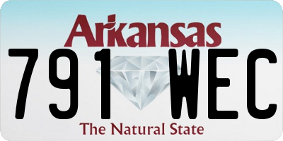 AR license plate 791WEC