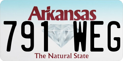AR license plate 791WEG