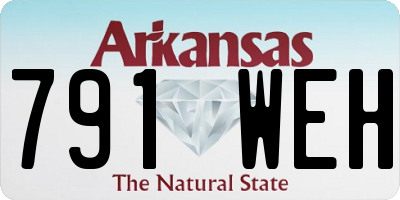 AR license plate 791WEH