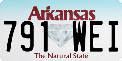 AR license plate 791WEI