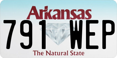 AR license plate 791WEP