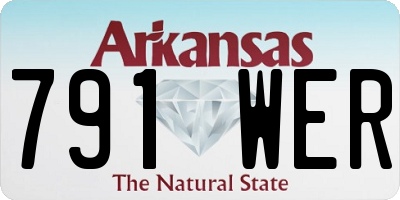 AR license plate 791WER