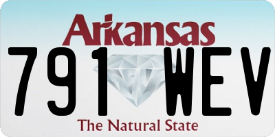 AR license plate 791WEV