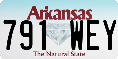 AR license plate 791WEY
