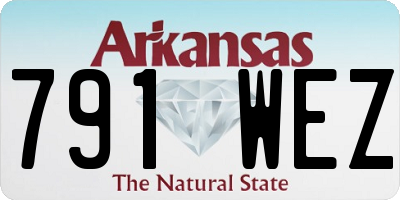 AR license plate 791WEZ