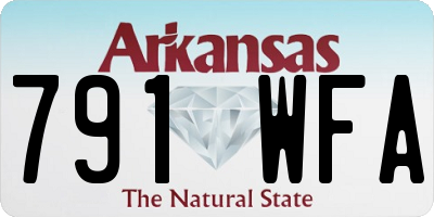 AR license plate 791WFA