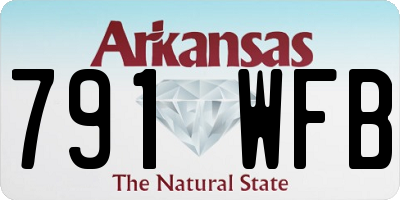 AR license plate 791WFB