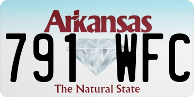 AR license plate 791WFC
